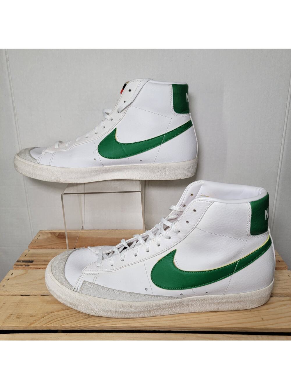 Nike Blazer Mid '77 Vintage White Pine Green Sneaker - Size 13